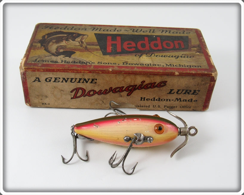 Vintage Heddon Rainbow 20 RB Baby Dowagiac Lure In Box For Sale