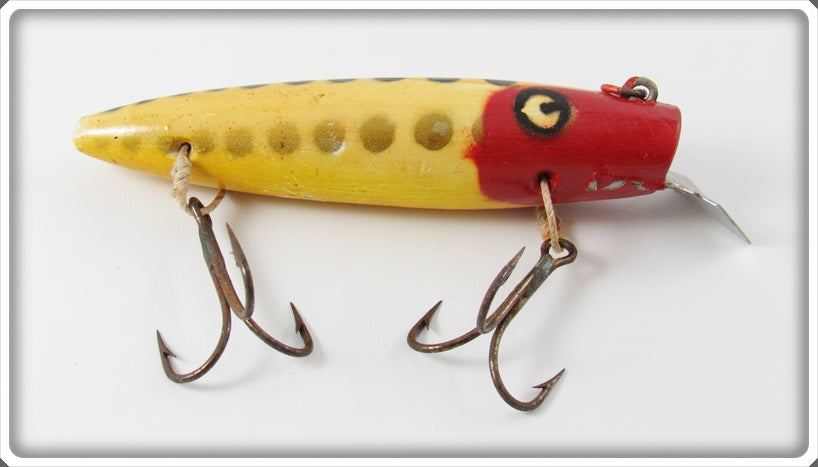 Vintage Jack Lloyd Yellow Spotted Water Witch Lure