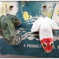 F. S. Burroughs Co Dealer Display Of Croaker & Tadpole Lures