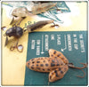 F. S. Burroughs Co Dealer Display Of Croaker & Tadpole Lures