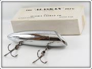 Vintage Alaska Tackle Co Chrome The Alaskan Plug In Box 