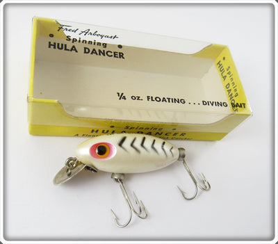 Arbogast Pearl Herringbone Spinning Hula Dancer In Correct Box 862 PLH