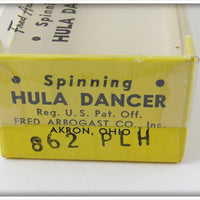 Arbogast Pearl Herringbone Spinning Hula Dancer In Correct Box 862 PLH