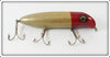 Vintage Paw Paw Pearl Red Head Bass Seeker Senior Lure 2605