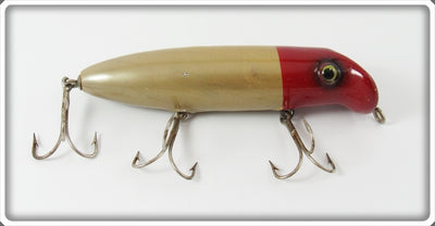 Vintage Paw Paw Pearl Red Head Bass Seeker Senior Lure 2605