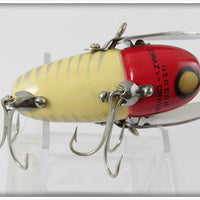 Heddon Red & White Shore Crazy Crawler In Correct Box 2120 XRW