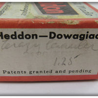 Heddon Red & White Shore Crazy Crawler In Correct Box 2120 XRW