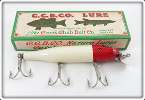 Vintage Creek Chub White And Red Husky Pikie Lure 2302 In Box