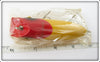 South Bend Red Arrowhead Yellow Body Bass Oreno In Box 973 RY