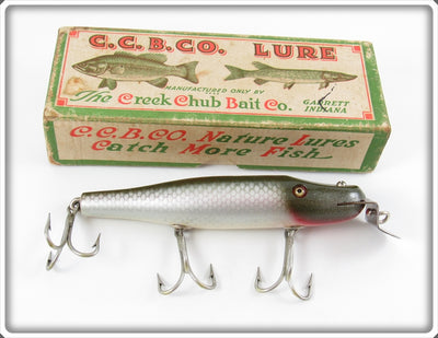 Vintage Creek Chub Silver Shiner Pikie Lure 703 In Box
