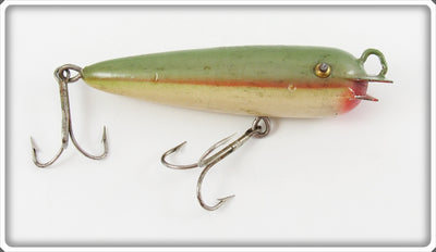 Bert Winnie Bait Co Green & Red Michigan Stump Dodger Lure