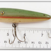 Bert Winnie Bait Co Green & Red Michigan Stump Dodger