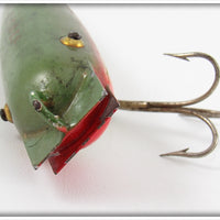 Bert Winnie Bait Co Green & Red Michigan Stump Dodger