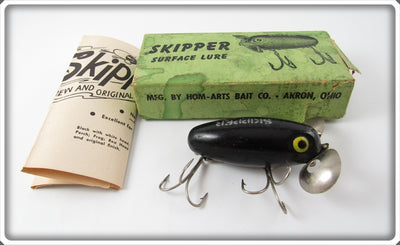 Vintage Hom Arts Bait Co Black Skipper Lure In Box
