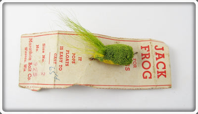 Marathon Bait Co Jack Frog On Card