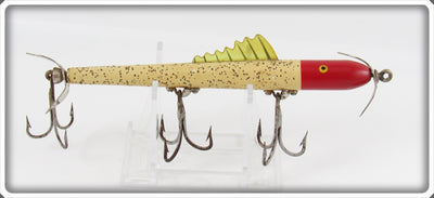 Vintage Pflueger Red Head With Flitter Live Wire Lure