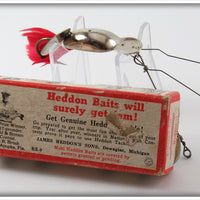 Vintage Heddon Nickel Plate Stanley Ace Lure In Box 190NP 
