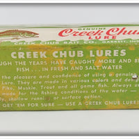 Creek Chub Blue Flash Saltwater Darter In Box 2034 SW