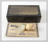 Vintage Weber White Hoodoo Bug Fly Rod Lure In Box
