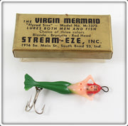 Vintage Stream Eze Green Flyrod Virgin Mermaid Lure In Box
