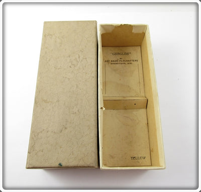 Art Kade Flycrafters Helen Shaw Gurgler Yellow Fly Box