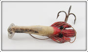 Vintage Pflueger White Red Head Hoptoit Lure 1596 