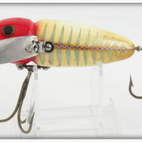 Heddon Red & White Shore Minnow With Red Scales Musky Crazy Crawler 2150 XS