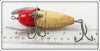 Heddon Red & White Shore Minnow With Red Scales Musky Crazy Crawler 2150 XS