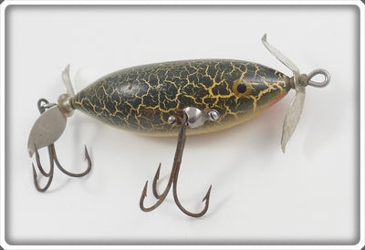 Vintage Heddon Green Crackleback SOS Lure 140 GCB