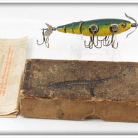 Antique Adolph Arntz The Michigan Life Like Minnow Lure In Box