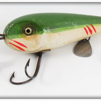 James L. Donaly Green & White The Redfin Minnow In Box