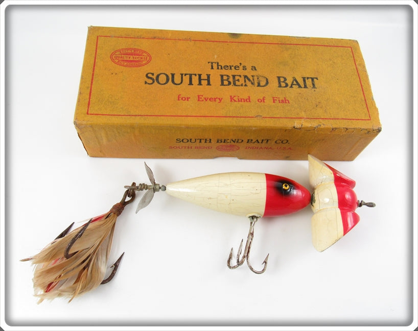 South Bend Red Head White Truck Oreno Lure In Box 936 RH For
