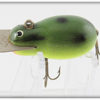 Vintage Creek Chub Shakespeare Frog Spot Pup Tiny Tim Lure 