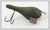 Vintage Folk Art Green Airplane Type Lure 
