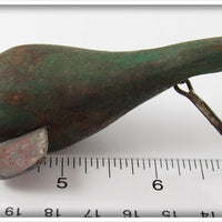 Folk Art Green Airplane Type Lure