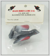 Vintage Bass Bird Lure Co Black & Red Bass Bird In Package