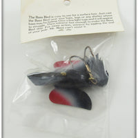 Bass Bird Lure Co Black & Red Bass Bird In Package