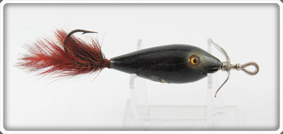 Vintage Heddon Black Walton Feathertail Lure 49G