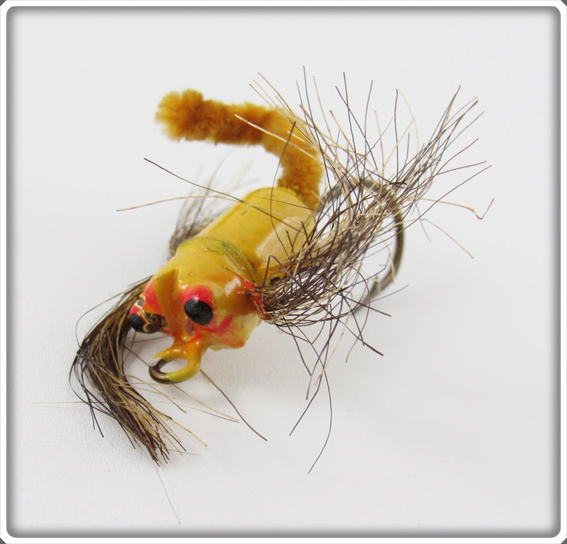 Vintage Peck's Yellow Dragon Bug Dragonfly Fly Rod Lure
