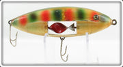 Immell Bait Co White With Red & Green Spots Musky Chippewa Lure