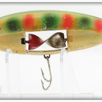 Immell Bait Co White With Red & Green Spots Musky Chippewa