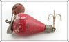 Water Witch Co Red & White Small Size Lake George Floater