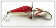 Water Witch Co Red, White & Yellow Lake George Floater Prototype Lure