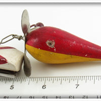 Water Witch Co Red, White & Yellow Lake George Floater Prototype