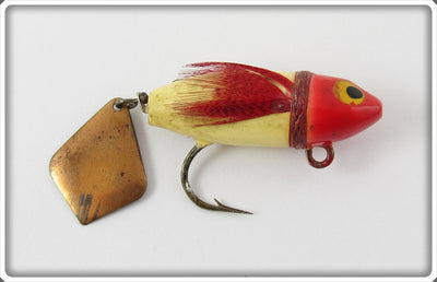 Heddon Red & White Flyrod Flaptail Bug
