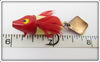 Heddon Red & White Flyrod Flaptail Bug