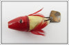 Heddon Red & White Flyrod Flaptail Bug