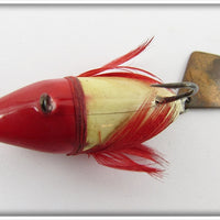 Heddon Red & White Flyrod Flaptail Bug