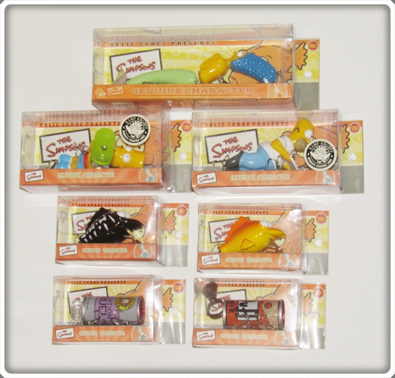 Relic Lures The Simpsons Fishing Lure Set Of Seven For Sale