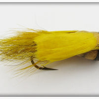 Vintage Heddon Yellow Flyrod Fuzzi Bug Lure